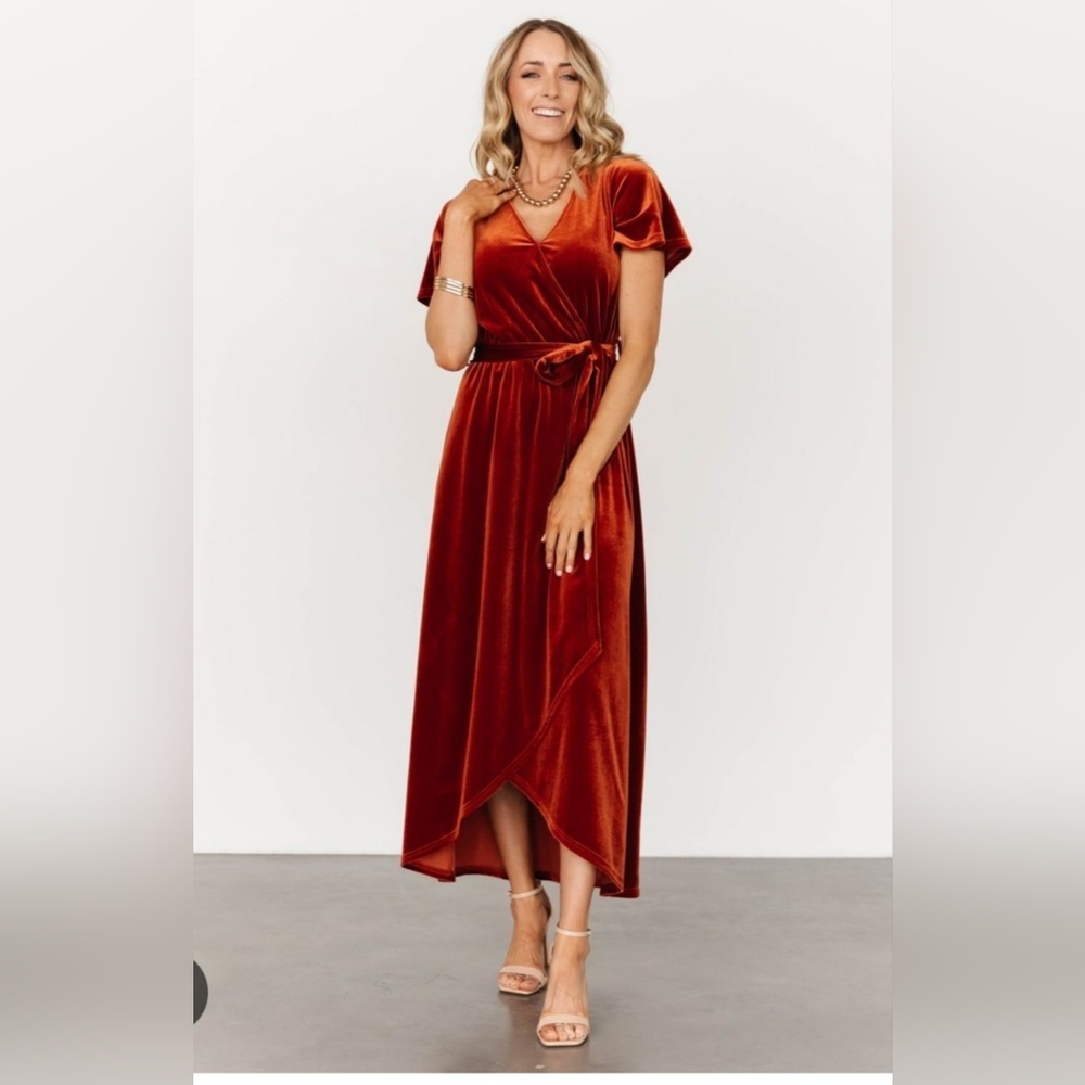 Baltic Born Nadine Velvet Wrap Dress